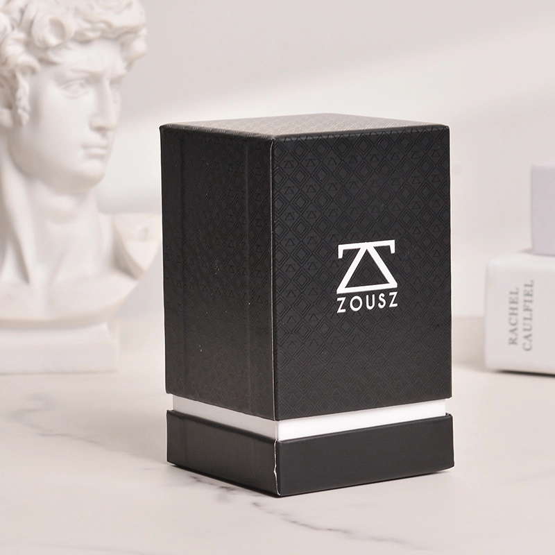Custom Textured Rigid Perfume Packaging Paper Box 1