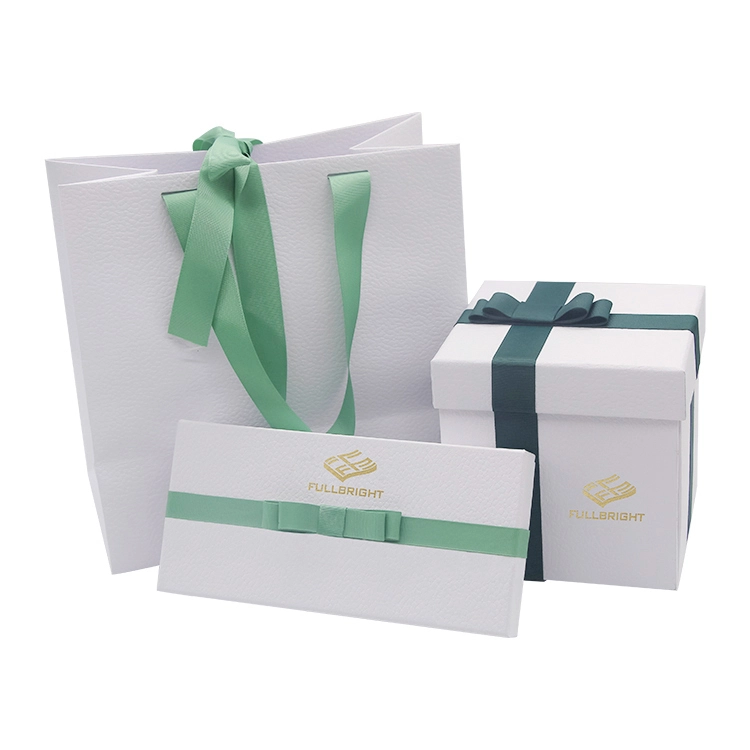 Custom Luxury Paper Box and Paper Bag Gift Packing Set 1