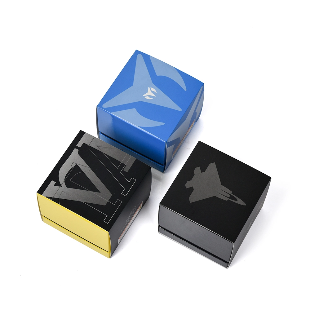 Caja de regalo para reloj con logotipo personalizado y papel recubierto 1