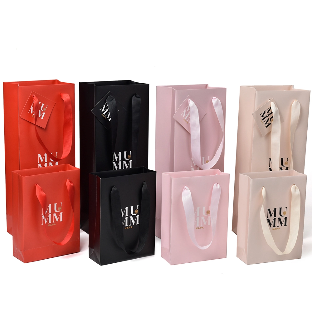 Custom Size Logo Premium Coated Paper Bag for Gift Packaging 1