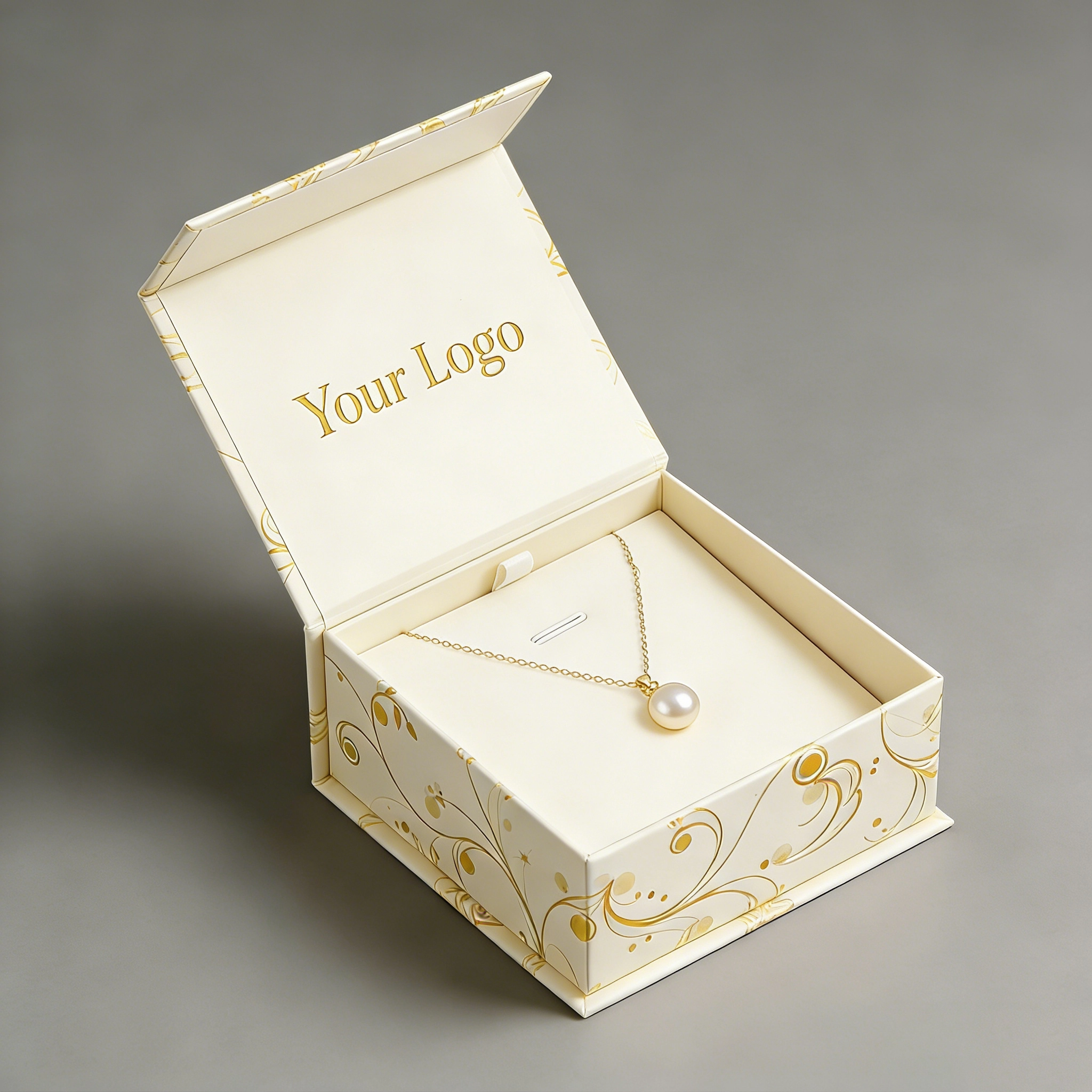 صندوق مجوهرات مغناطيسي قابل للطي حسب الطلب، معتمد من مجلس رعاية الغابات (FSC). 1