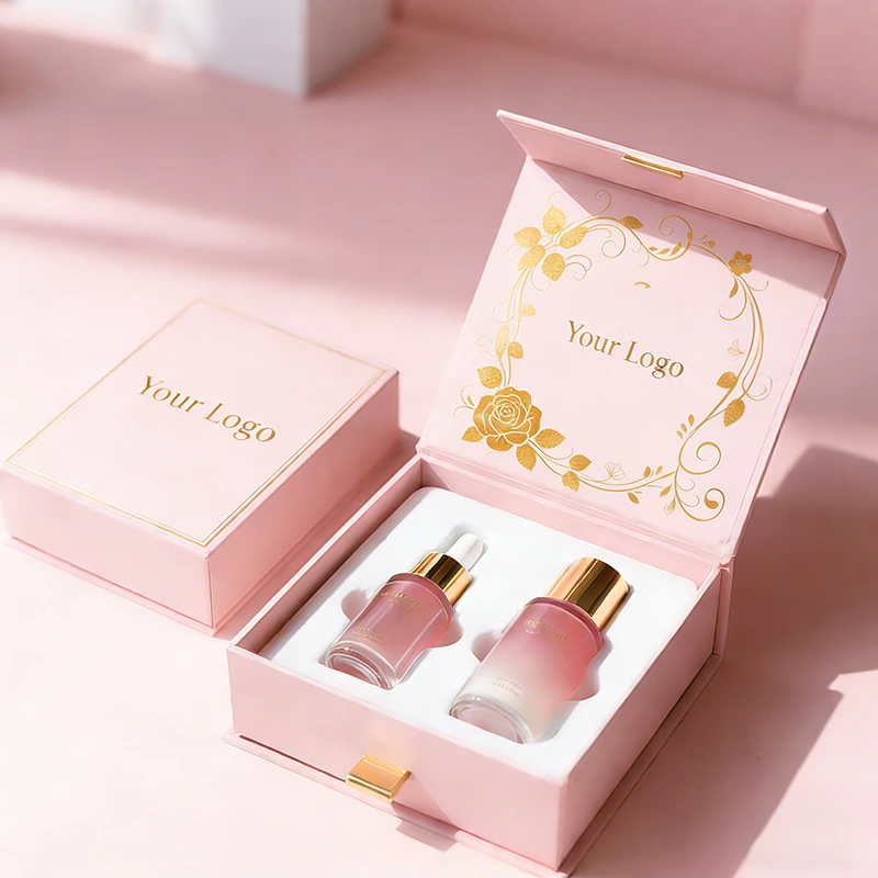 علبة تغليف مستحضرات تجميل قابلة للطي مغناطيسيًا بشعار مخصص 1