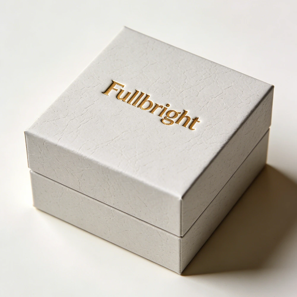 علبة تغليف مجوهرات فاخرة صديقة للبيئة مصنوعة من الورق بشعار مخصص 1