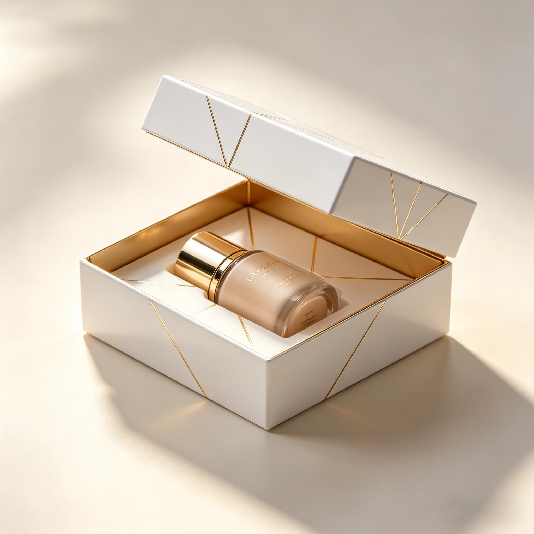 Custom Lid & Base Rigid Cardboard Paper Makeup Box 1