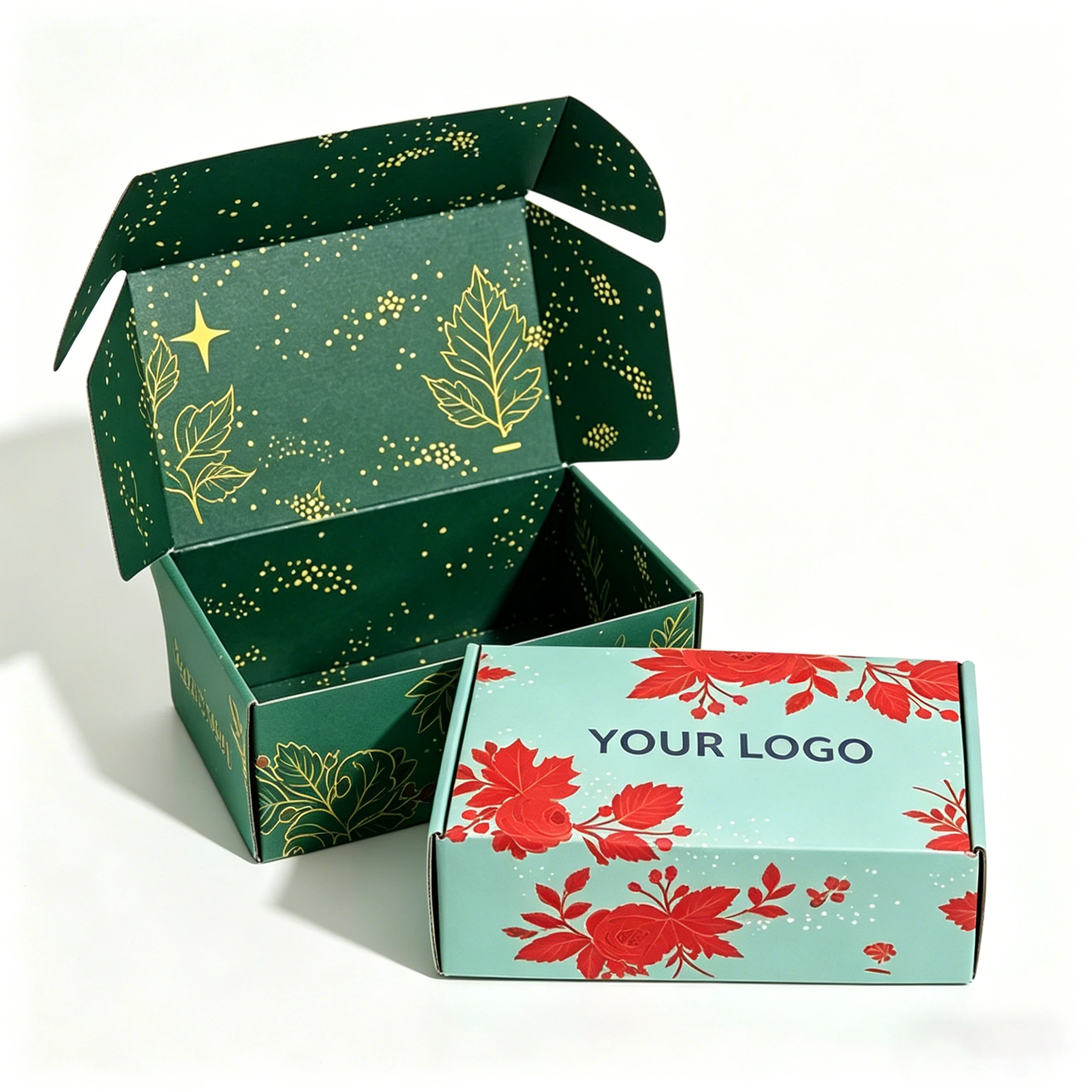Custom Private Design Corrugated Paper Appareal Packaging Box 1