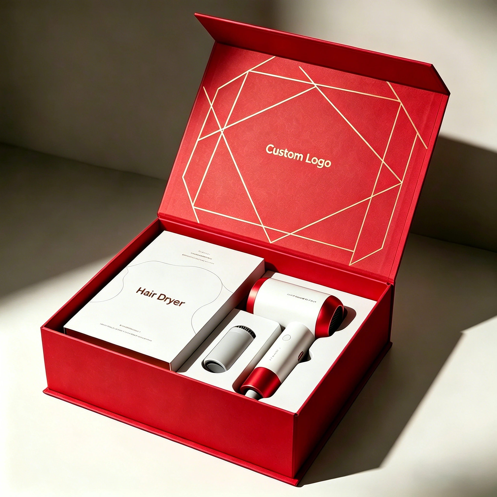 Personalized Custom Hair Dryer Packaging Paper Box 1