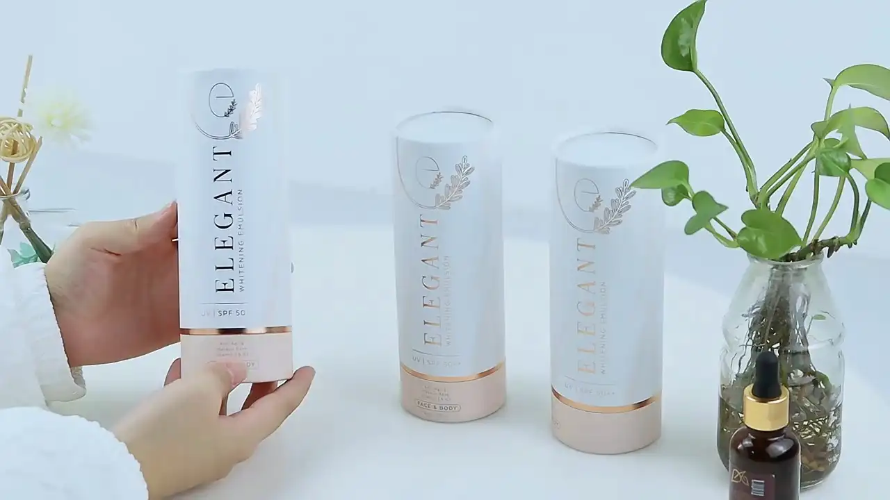 100 % umweltfreundlicher Gesichtsreiniger, kosmetisches Kraftpapier, weiche Tube, leere Karton-Quetschtube, Handcreme-Tubenverpackung 1