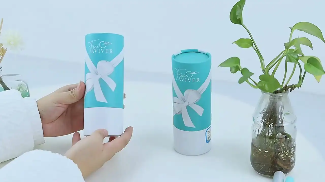 Luxury Customized Printed Kraft Push Up Tube Incense Stick Container On Sale 30ml 50ml Deodorant Container 1