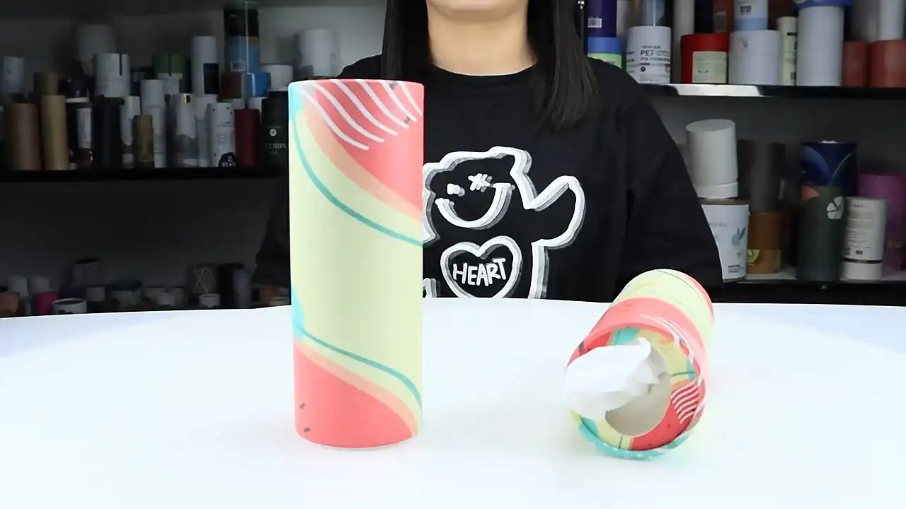 Трубка из салфеток по индивидуальному заказу Телескопическая цилиндрическая трубка из салфеток для лица 1