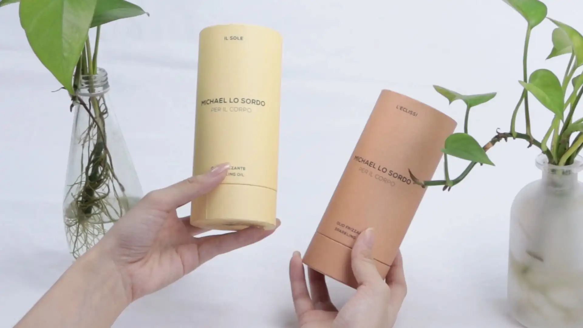 Luxuriöse runde Geschenkröhren aus recyceltem Karton, Duftstäbchen-Diffusor-Set, Aromatherapie-Stick, Papierröhre 1