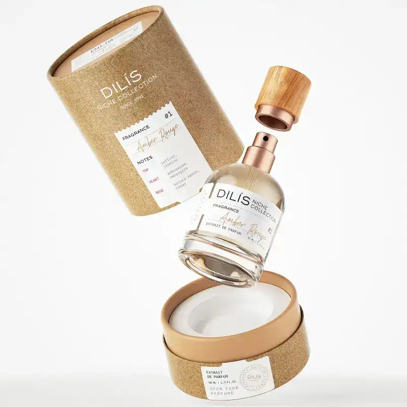 Benutzerdefinierte Design Zylinderverpackung Kosmetische ätherische Öle Hautpflegeflasche Pappe Runde Papier -Parfümrohrbox 1