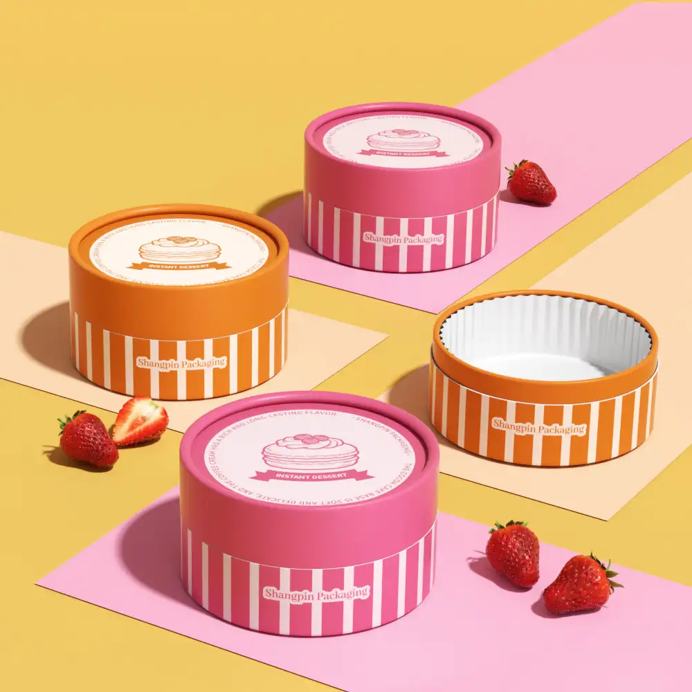 Biodegradable Custom Cake Boxes – Food Grade Paper Tube Containers 1