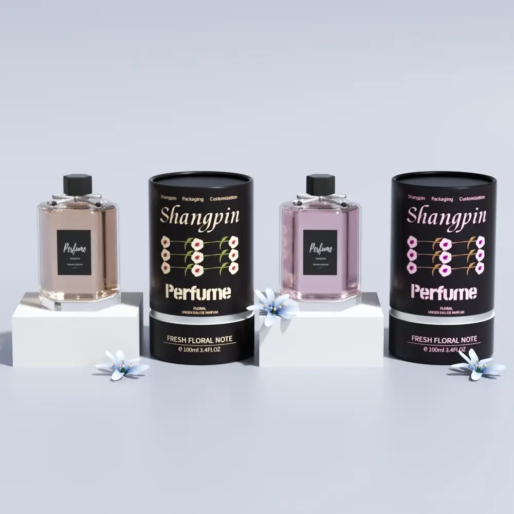 Sprintpackage 50ml 100ml Parfümpapiertube Schutzverpackung Blister Einlage Zylindrische Parfümpapiertube Box für Kosmetik 1