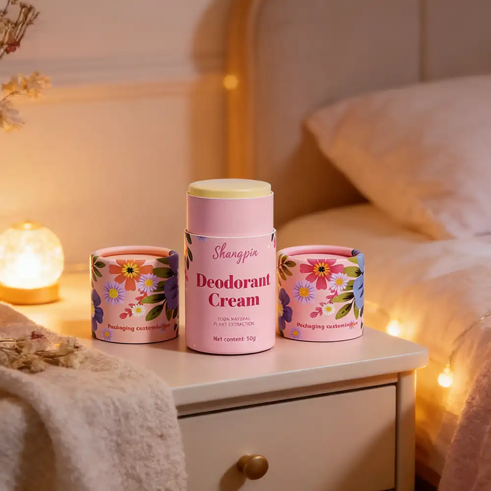 Eco-Friendly Custom Kraft Paper Cardboard Deodorant Tubes 1