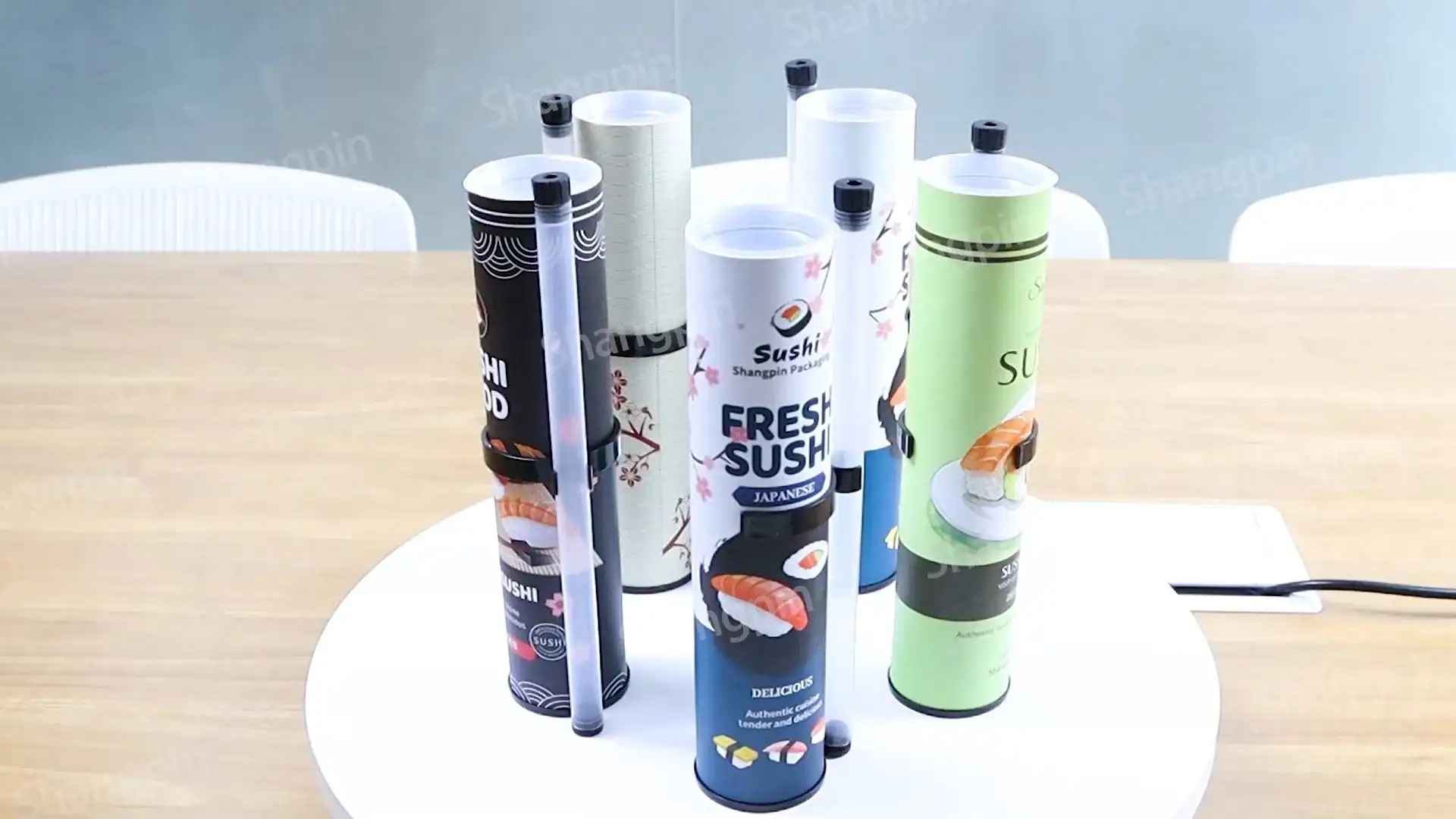 2.0 EU Food-Grade Certified Leak-Proof Sushi Paper Push Pop Up Tubes 1