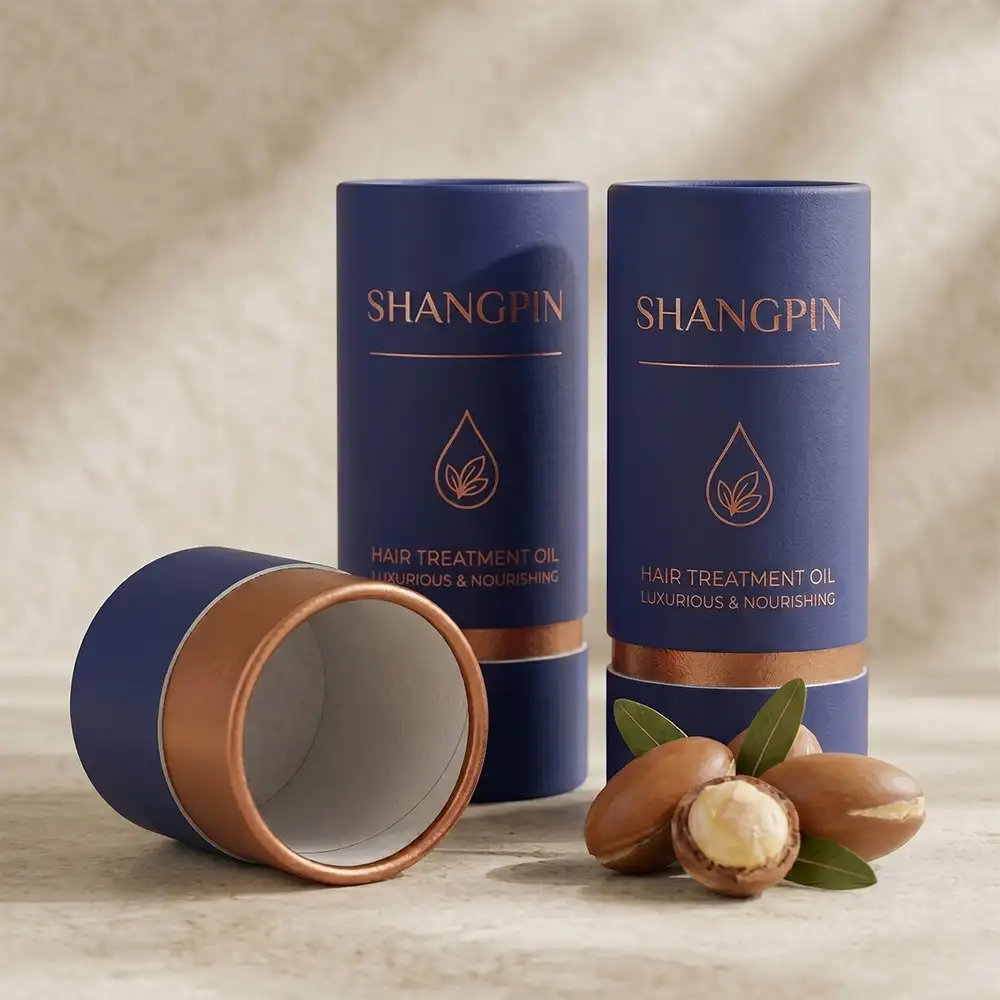 Custom Luxury Cosmetic Paper Tube Packaging 1