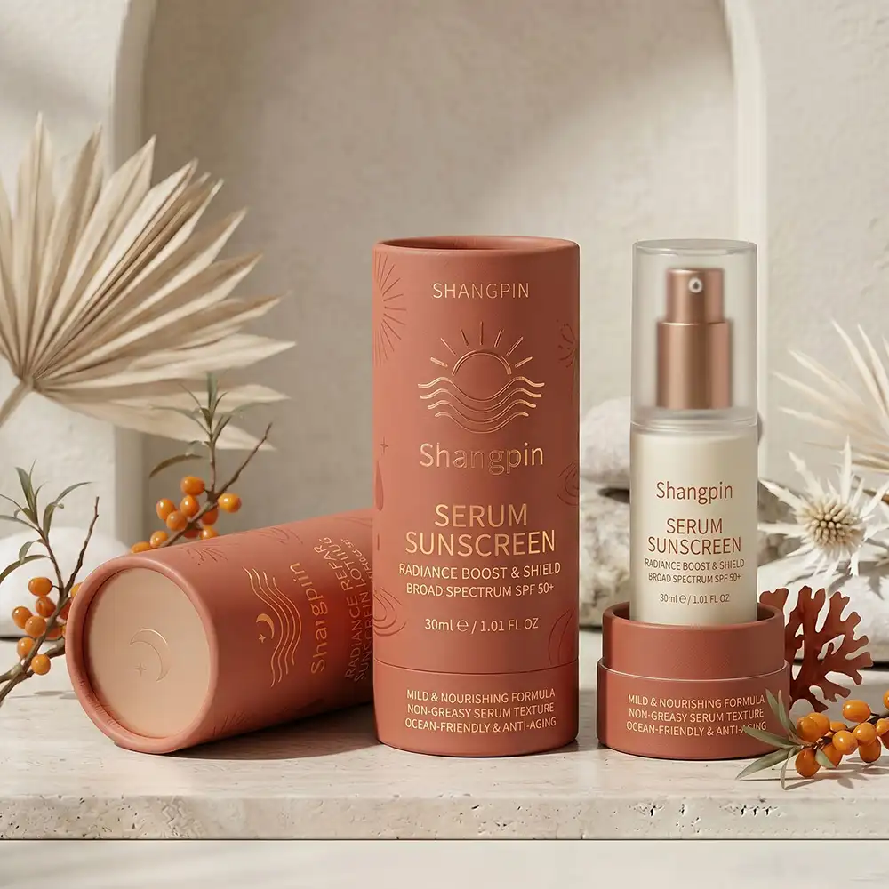 Luxury Skincare Paper Tube Packaging - Custom Cosmetic Cylinder 1