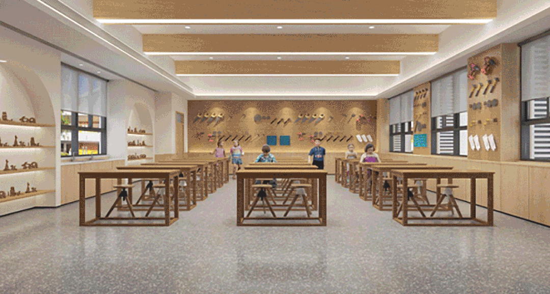 Teaching furniture project case--Yongkang City covers an area of the largest primary school successfully completed 16