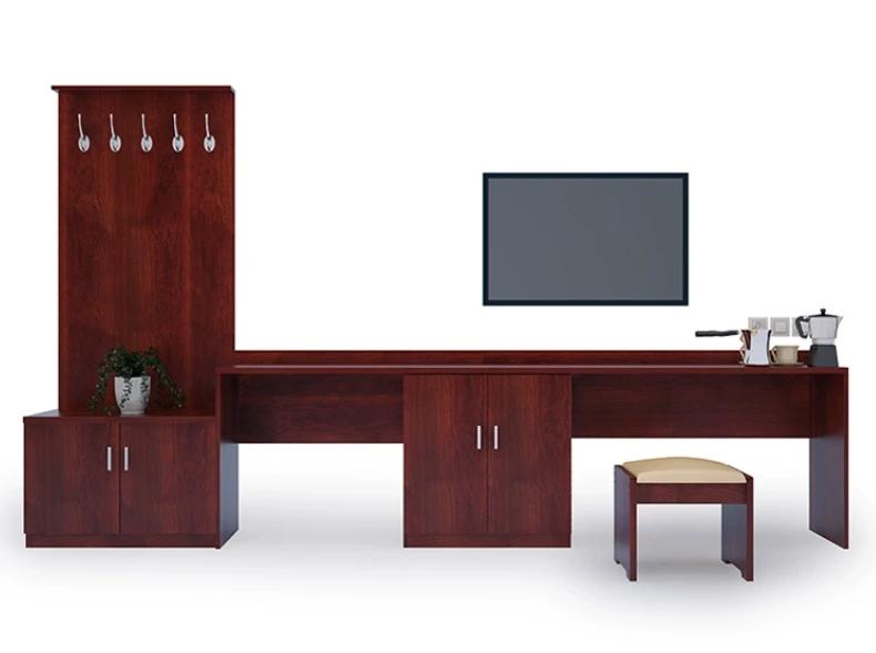 Customised Express Hotel TV Cabinet Writing Desk Business Apartment Furniture 1
