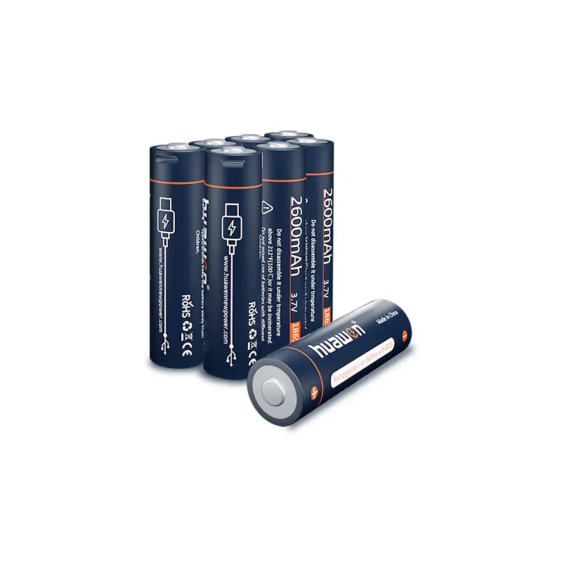 Изготовленный на заказ литиевый аккумулятор 3,7 В, 2600 мАч, 18650 USB-C с зарядкой 1