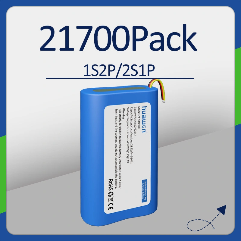 1S2P/2S1P 3.7V/5V DC INR 21700 Li-ion Battery Pack Manufacturer 1