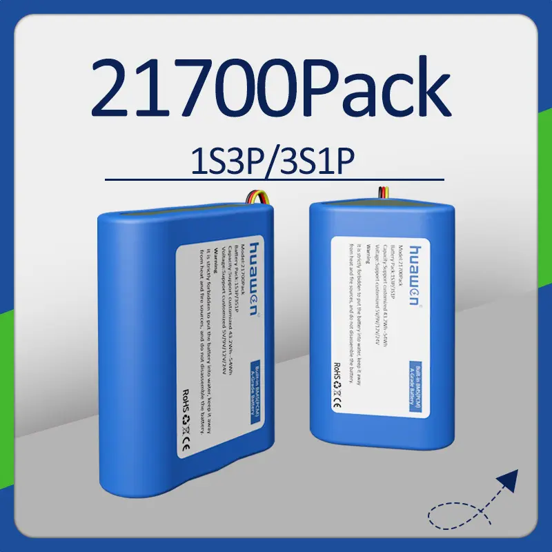 Custom 1S3P 3S1P INR21700 Lithium Ion Battery Pack Solution 1