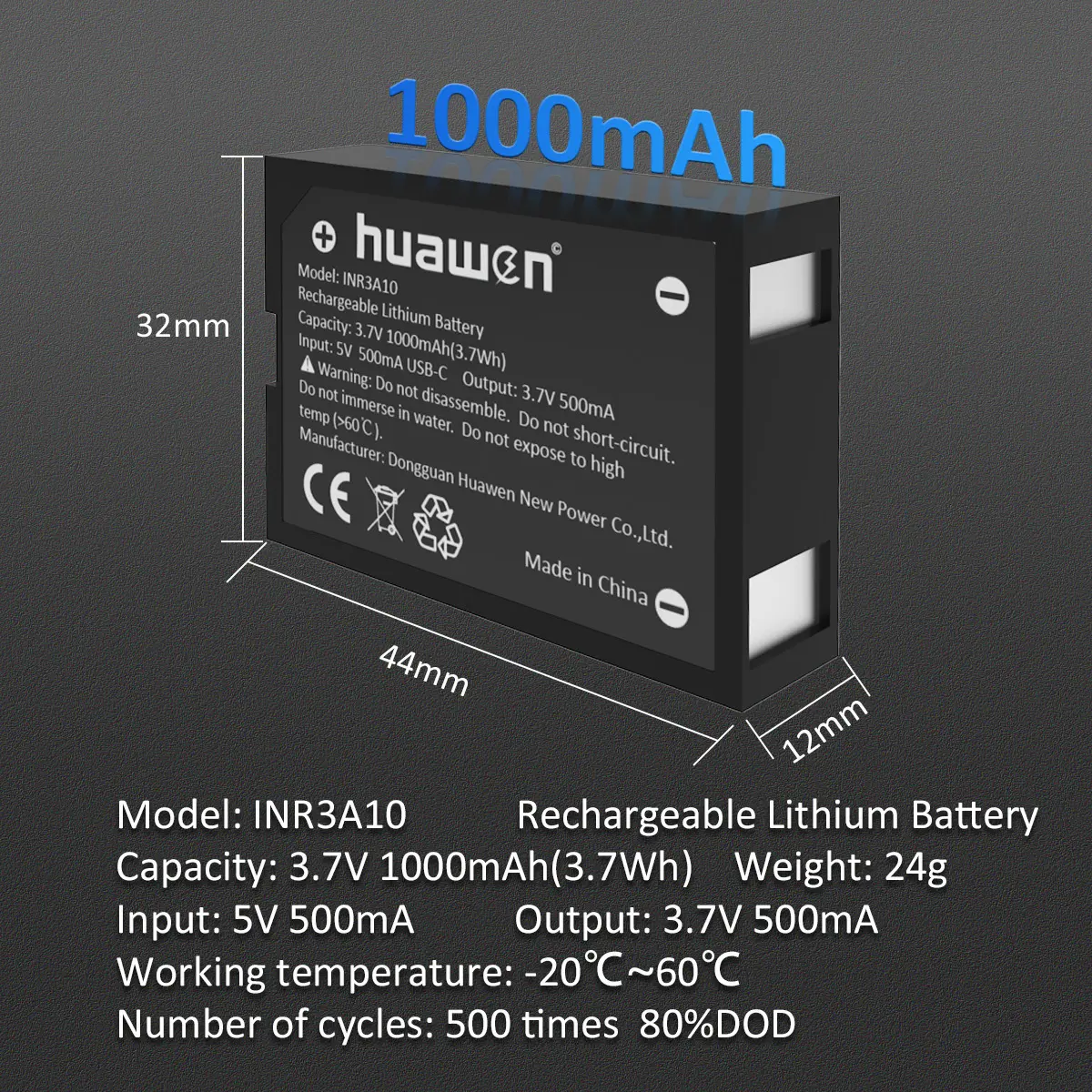 18650 Ncm Li Ion by Huawen 4