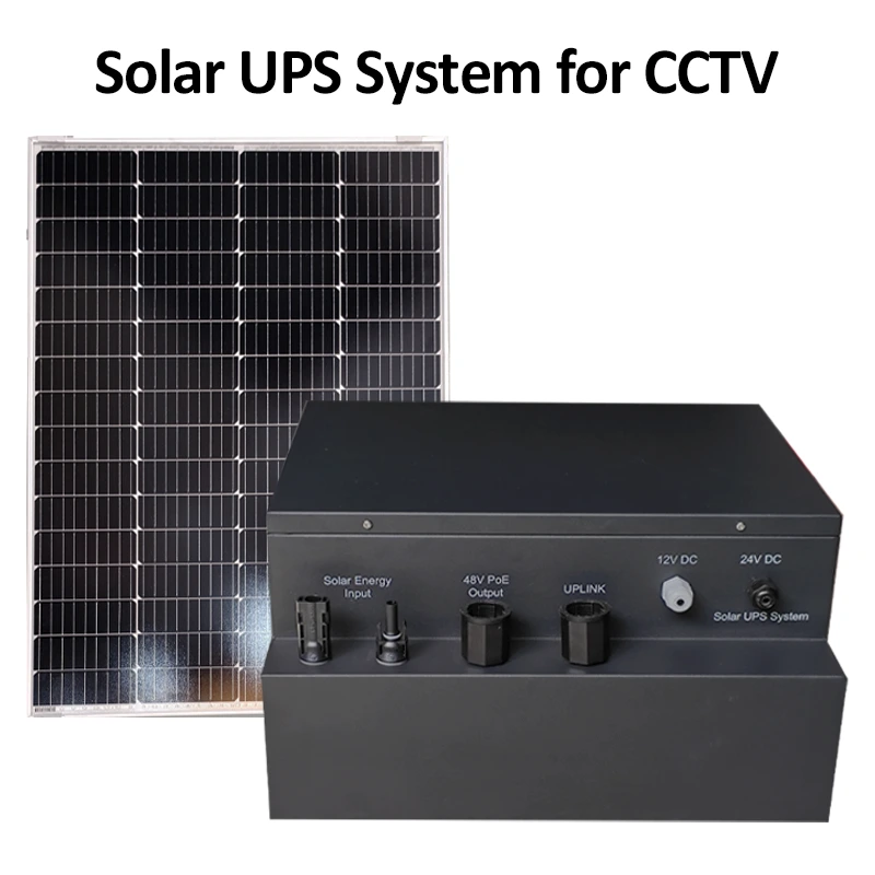 Sistema UPS solar fuera de la red PoE estándar de 48 V para AP/IP Iphone/Antena/CCTV 1