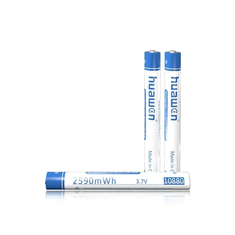 Изготовленная на заказ 2 × AAA 10880 10900 3,7 В защищенная литий-ионная аккумуляторная батарея 1
