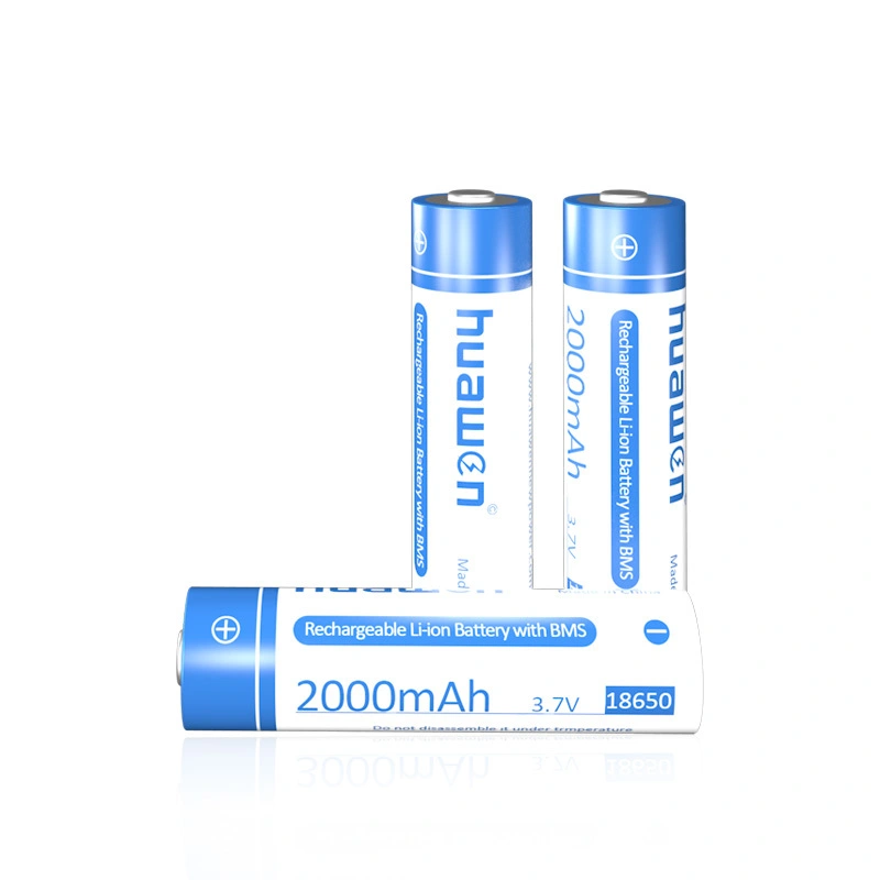 Huawen 3.7V 2000mAh 18650 Protected Lithium-ion Battery Solution 1