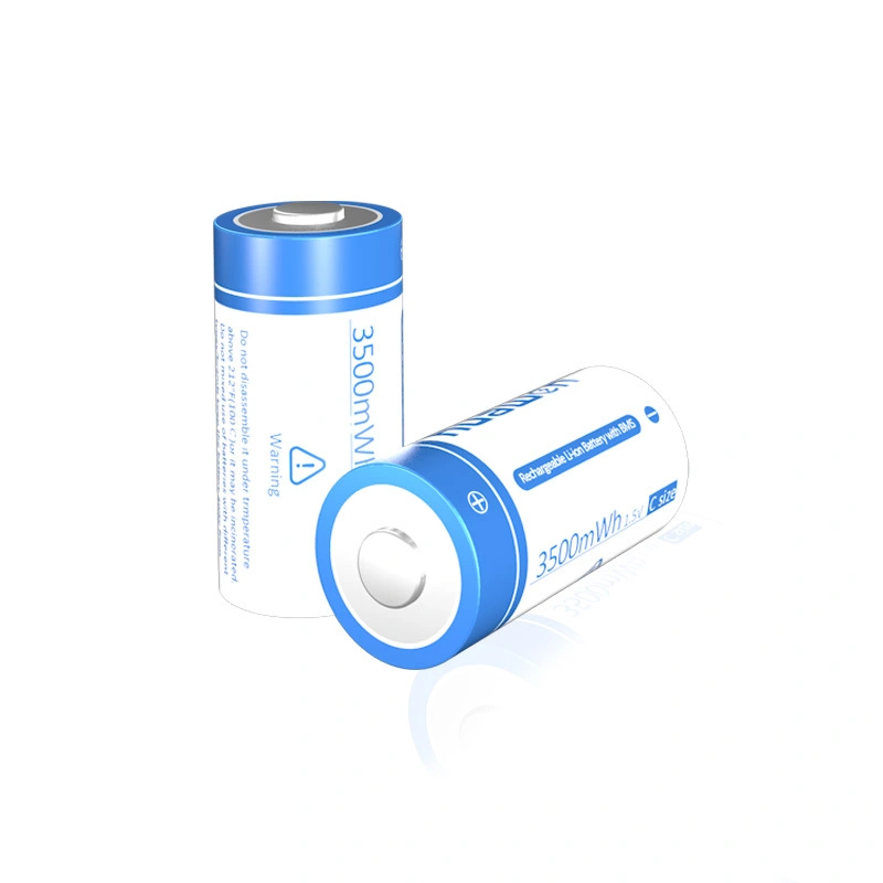 Huawen 1.5V 3500mWh C size Rechargeable Lithium Battery Replace R14/LR14/KR14/ZR14/FR14 1