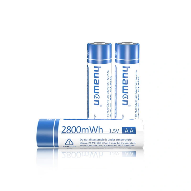 1.5V 2800mWh AA Protected Rechargeable Lithium Battery Manufacturer 1