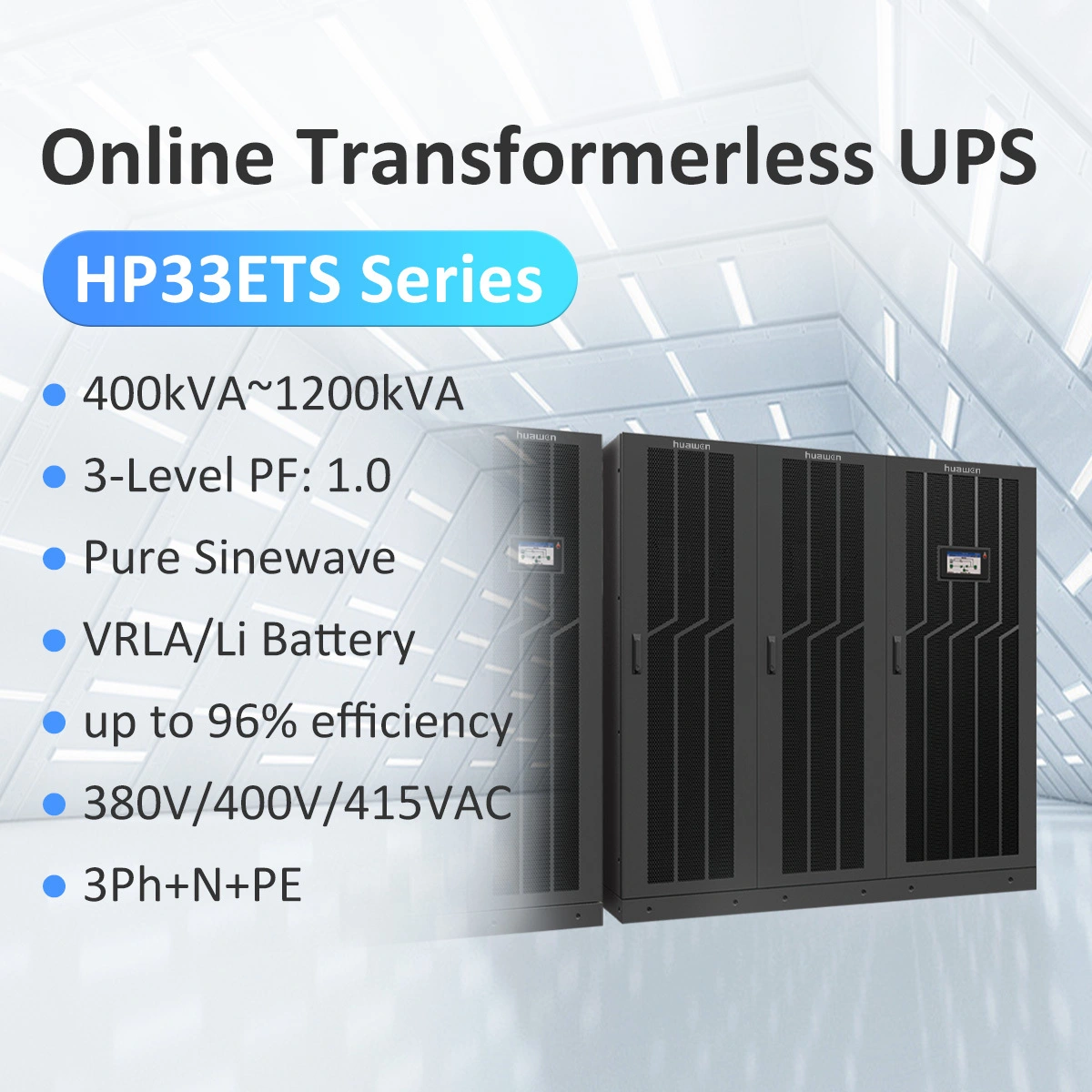 400kVA-1200kVA High-Capacity Modular Online UPS System for Data Centers, Industrial Plants, Healthcare & Critical Infrastructure 1