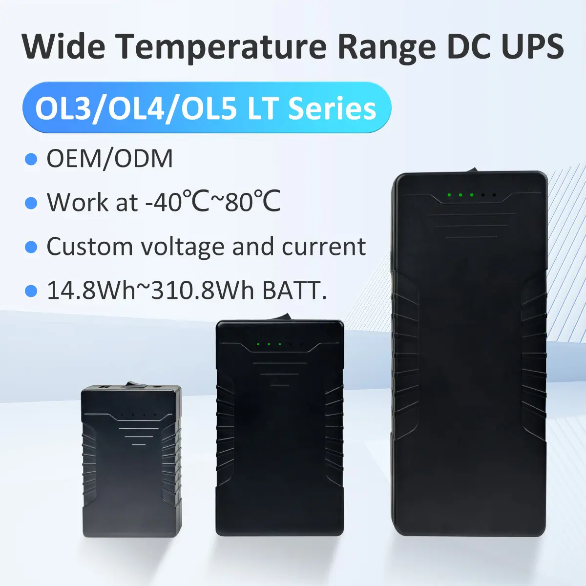 بنك طاقة محمول صغير مزود بمنفذ USB DC بدرجة حرارة واسعة من -40 إلى 80 درجة مئوية 1