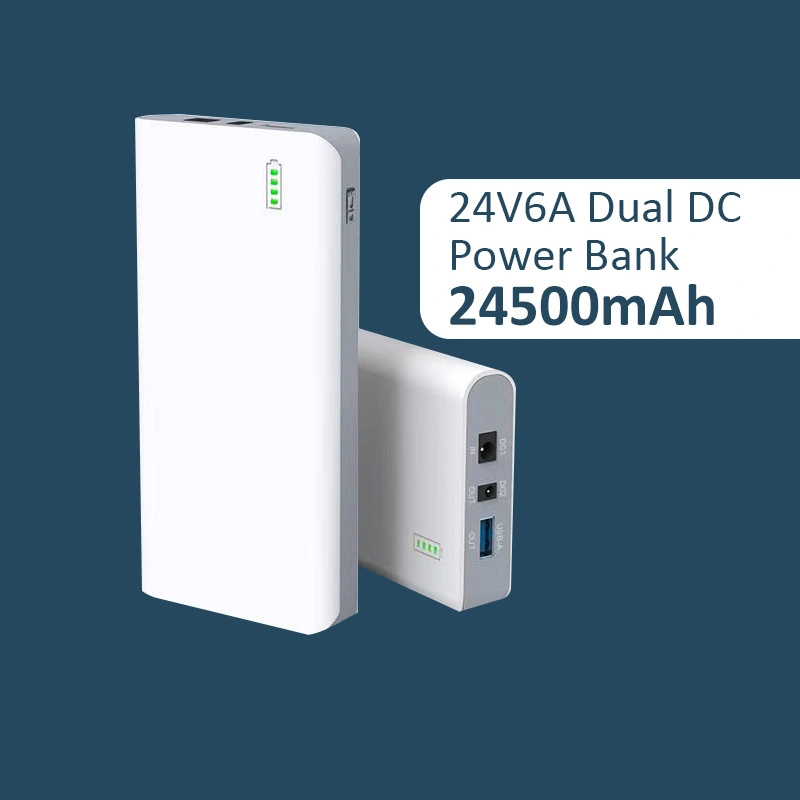 24V6A Двойной DC 24500MAH Portable Power Bank Бесредопровозглашенный источник питания для электропривода/светодиодный свет/выключатель/двигатель 1