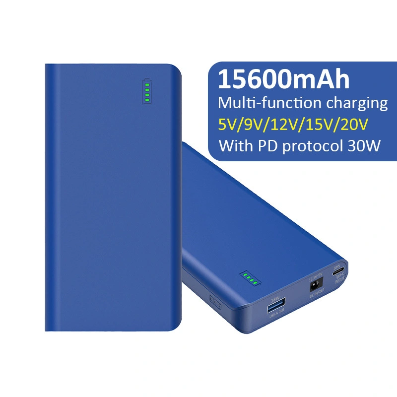 PD30W QC18W USB-A / USB-C / DC PORT 15600mAh Banque d'alimentation portable pour le routeur / bande LED / commutateur / ordinateur portable / affichage 1