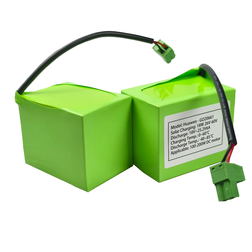 -40~85℃ Wide Temp Rang Solar Charging 22.2V 18650 Li-Ion Battery Pack for Outdoor 24V Sliding Gate Opener 1