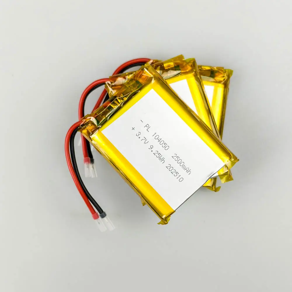 بطارية ليثيوم بوليمر مخصصة 104050 3.7 فولت 2400-2500 مللي أمبير/ساعة مع كابل/موصل 1