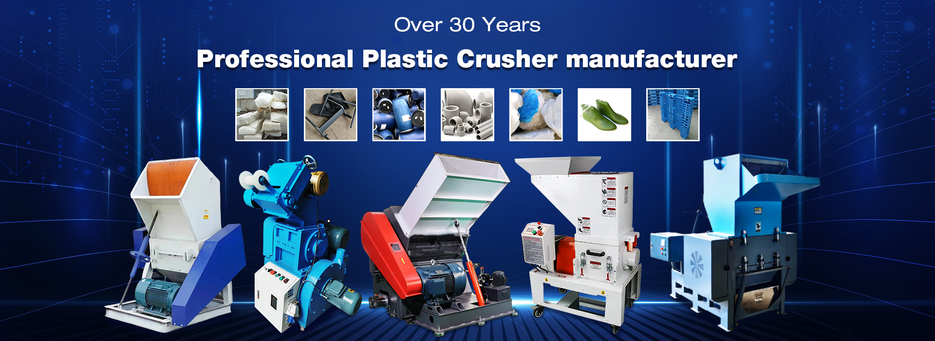 Expert in manufacturing plastic crushers.