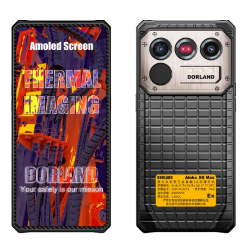 Industrielles, eigensicheres 5G-Infrarot-Wärmebild-Smartphone Aloha_5G Max - DORLAND 1