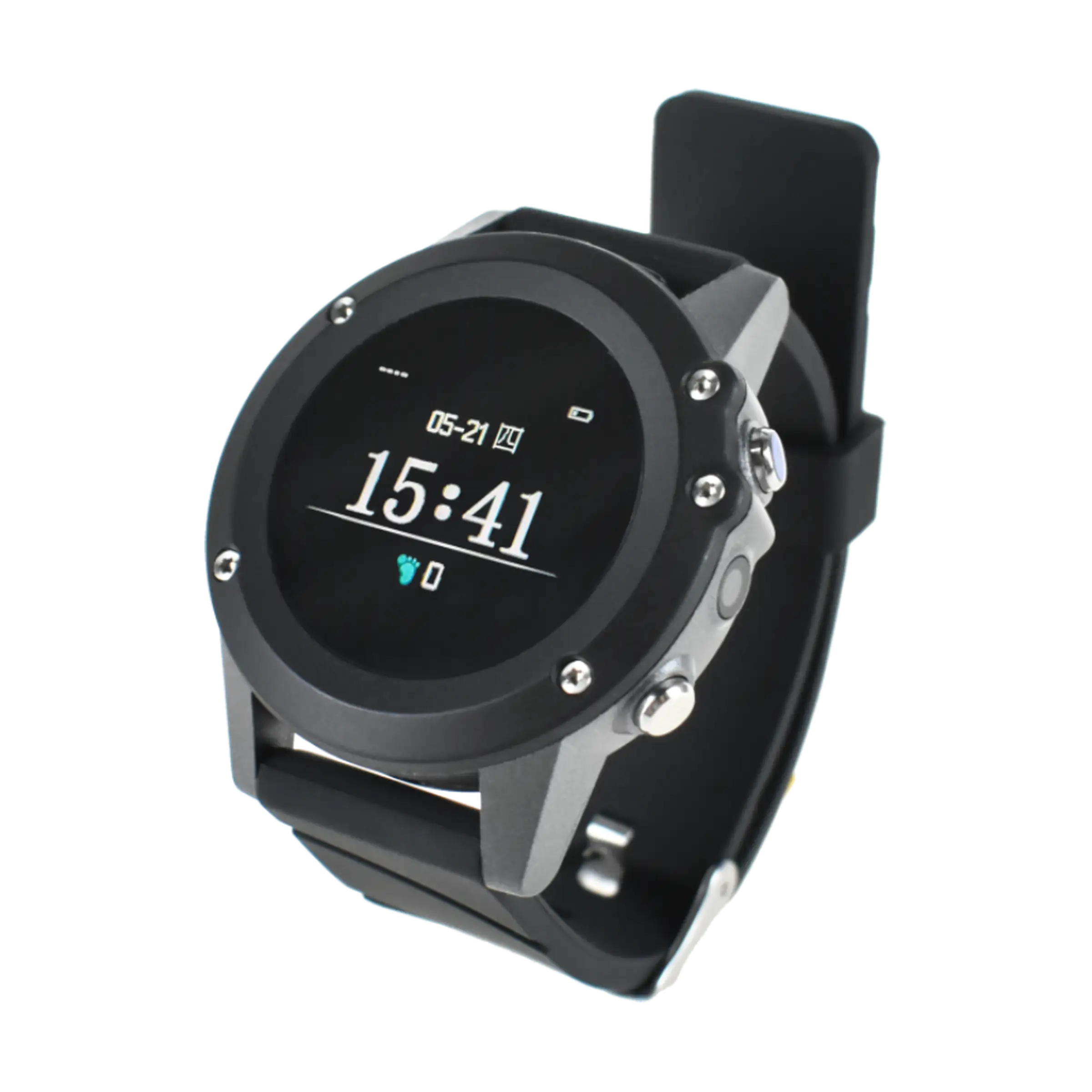 Montre intelligente (Tracker GPS SPO2 avec moniteur de fréquence cardiaque pour personnes âgées) NW117 LoRaWAN Goodway 1