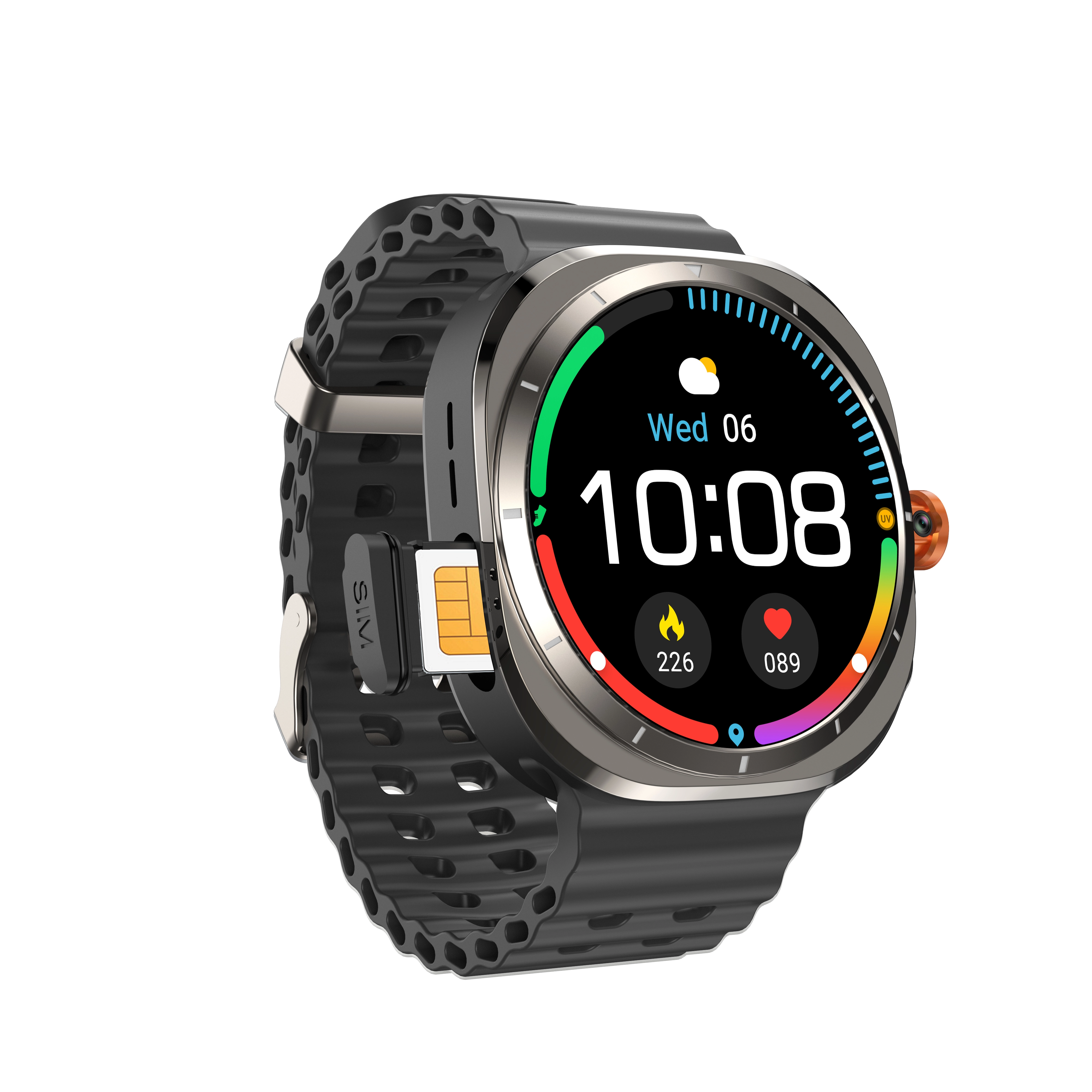 Goodway 4G Smartwatch BW7 с двумя Bluetooth 5.3 &lt;000000&gt; SIM-звонки 1