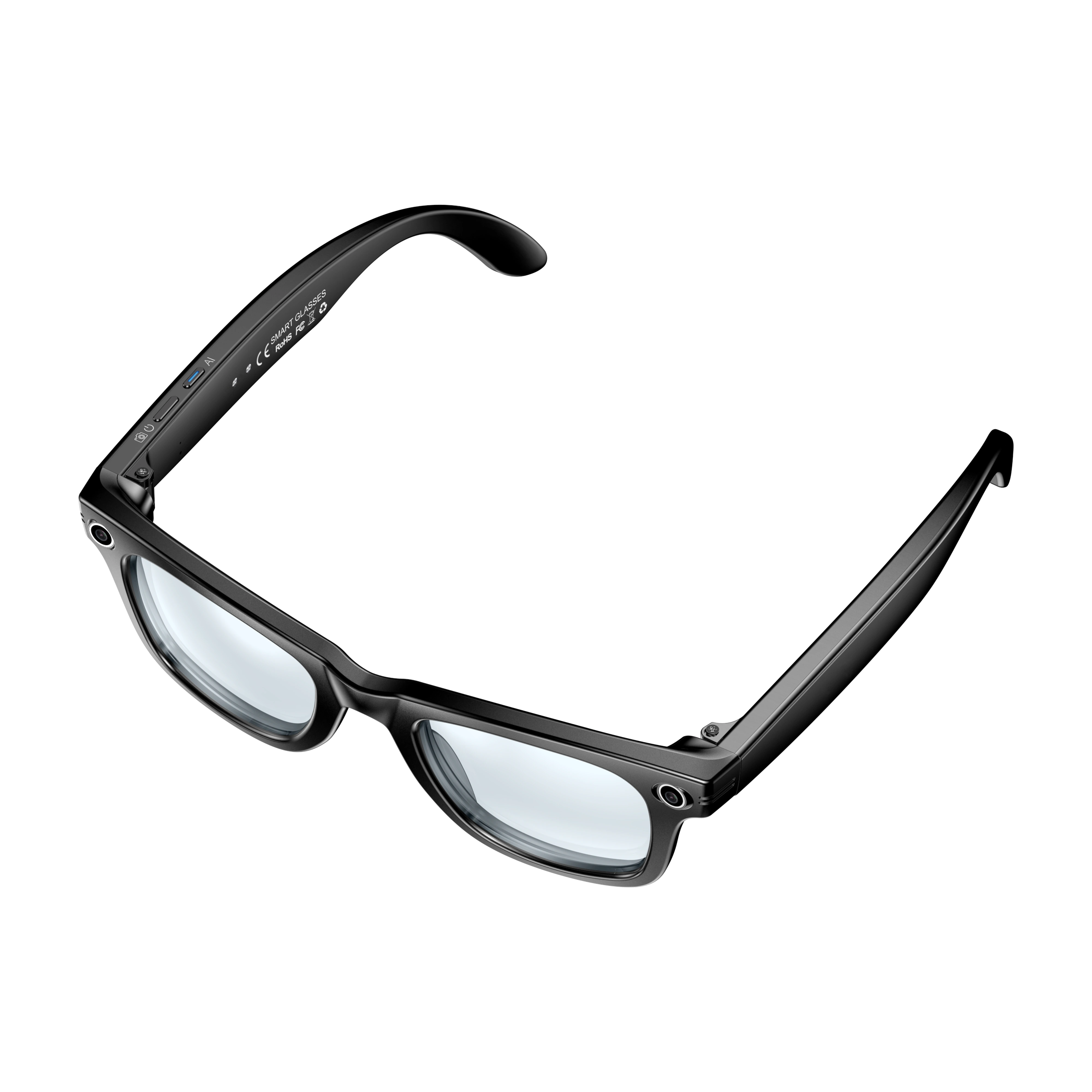 Goodway AI Gafas inteligentes con cámara de 8MP, traducción en tiempo real, IP65 impermeable, 42 g liviano W610 1