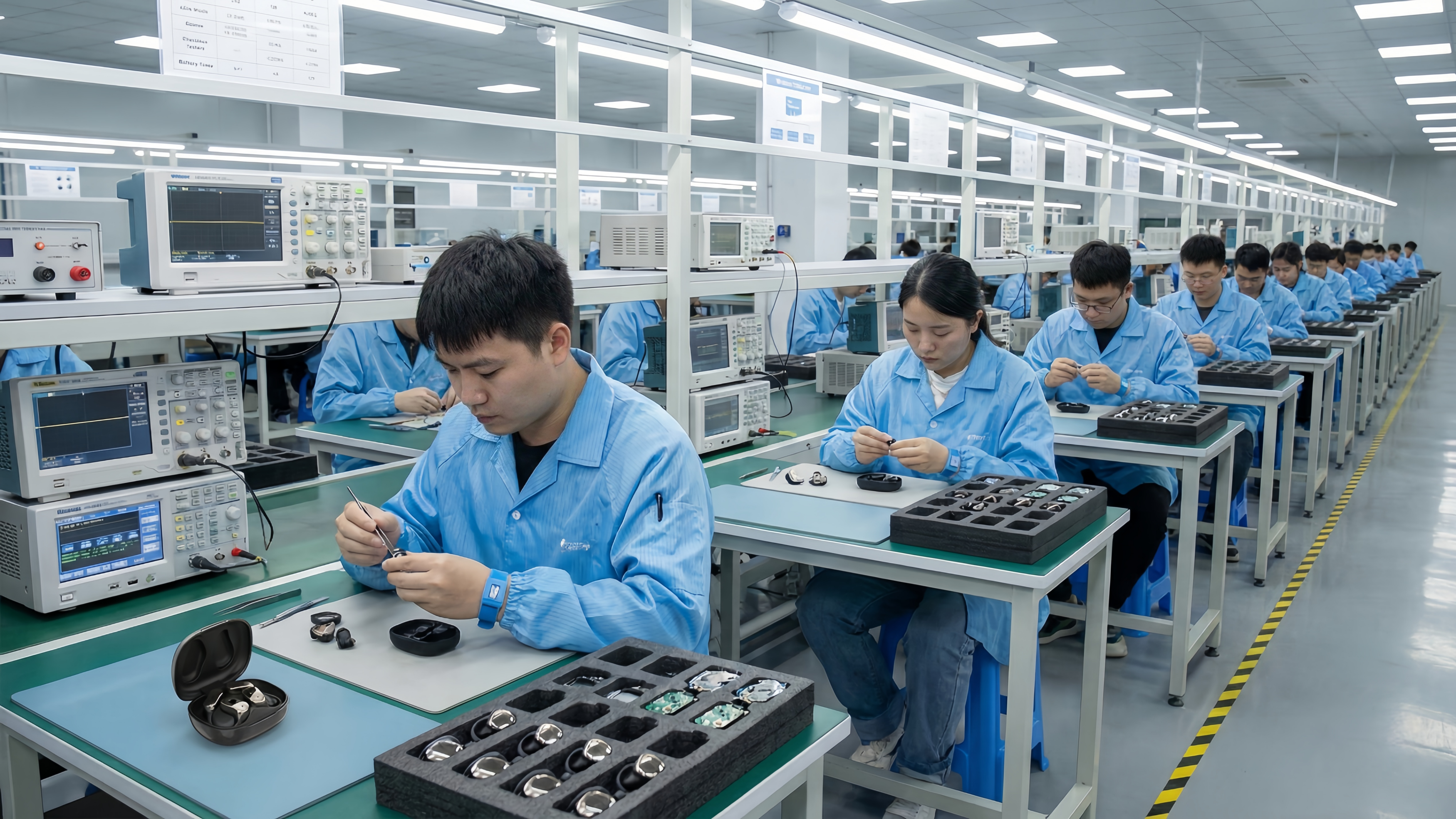 تصنيع سماعات أذن بتقنية الذكاء الاصطناعي مخصصة وسماعات لاسلكية حقيقية (TWS) للعلامات التجارية العالمية