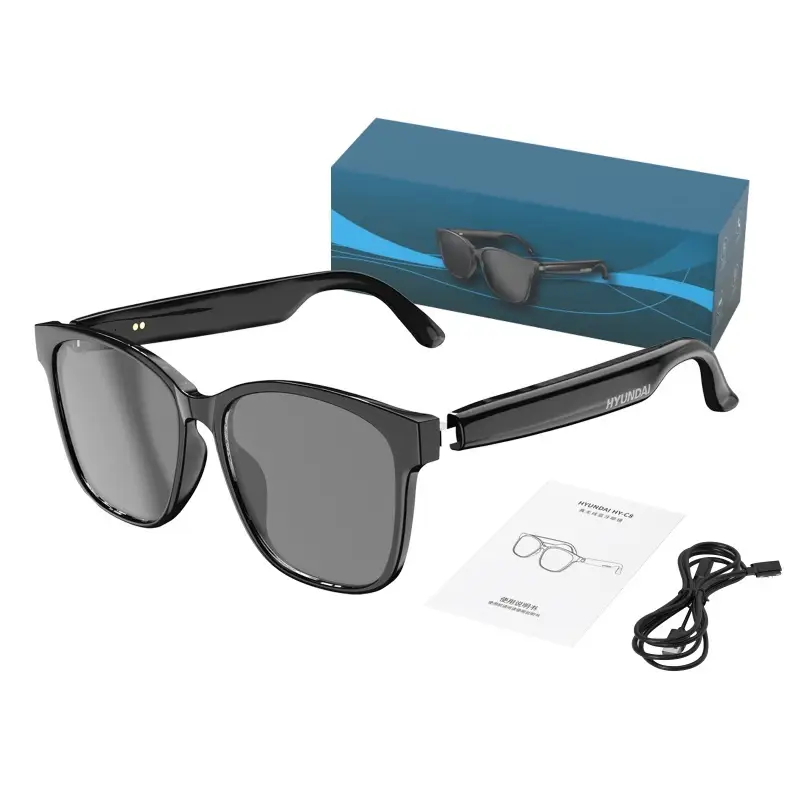 HYUNDAI HY-C8 true wireless Bluetooth glasses for OEM and ODM wearable hardware integration.