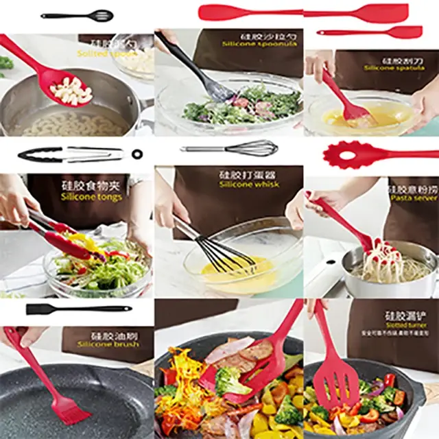 Professional Silicone Cooking Utensils Wholesale 6