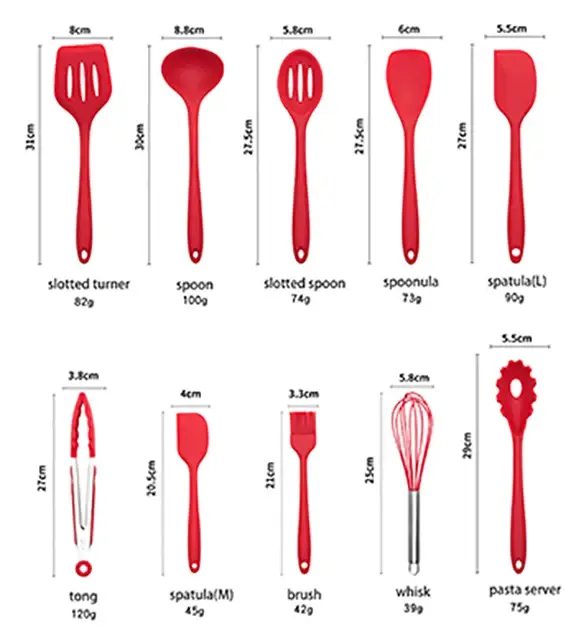 Professional Silicone Cooking Utensils Wholesale 5
