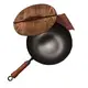 Professionalbest Carbon Steel Cookware Hot Sale Cast Iron Chinese Wok Pan with Wooden Handle Sustainable 2