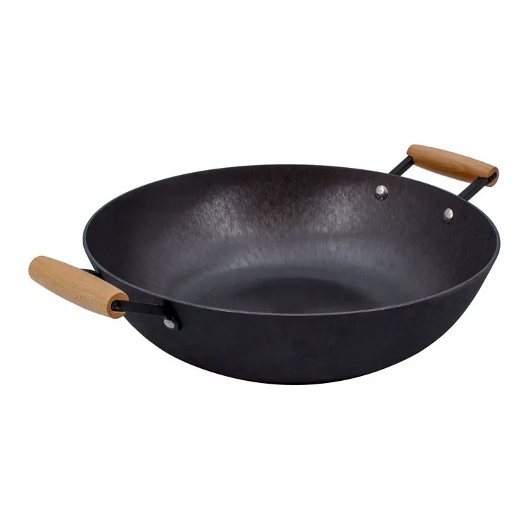 Heiße verkaufende Nudelholz-Küchen-Wok-Pfanne zu niedrigem Preis 1