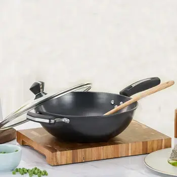 Qianzan Carbon Steel Pots and Pans Set Fine Cast Iron Carbon Steel Pots and Pans Setwholesale 4